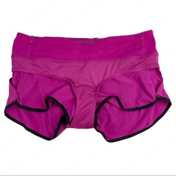Lululemon Speed Short Raspberry Blooming Pixie Running Athletic Active Shorts 8 - Picture 4 of 8